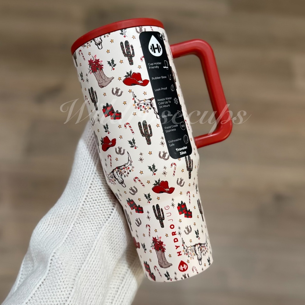 HydroJug COWBOY CHRISTMAS 32 OZ Traveler Limited Edition NWT